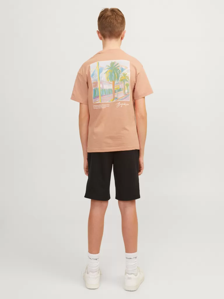 JACK & JONES Koszulki | Wyprzedaż^Nadruk T-shirt Junior Pomarańczowy