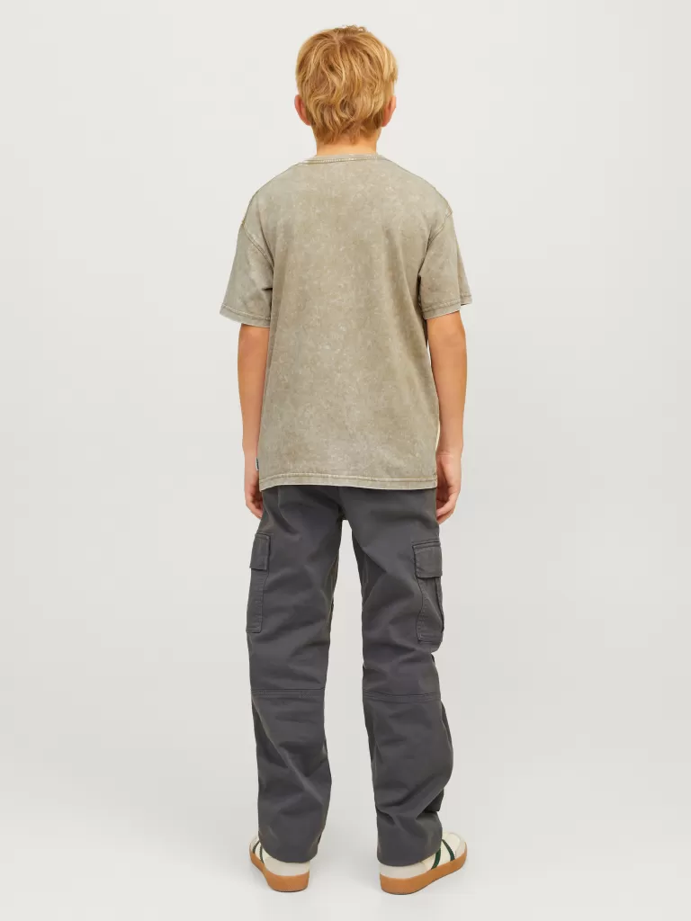 JACK & JONES Koszulki | Wyprzedaż^Nadruk T-shirt Junior Beżowy