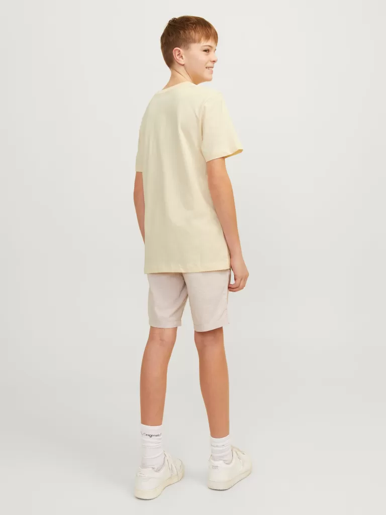 JACK & JONES Koszulki | Wyprzedaż^Nadruk T-shirt Junior Żółty