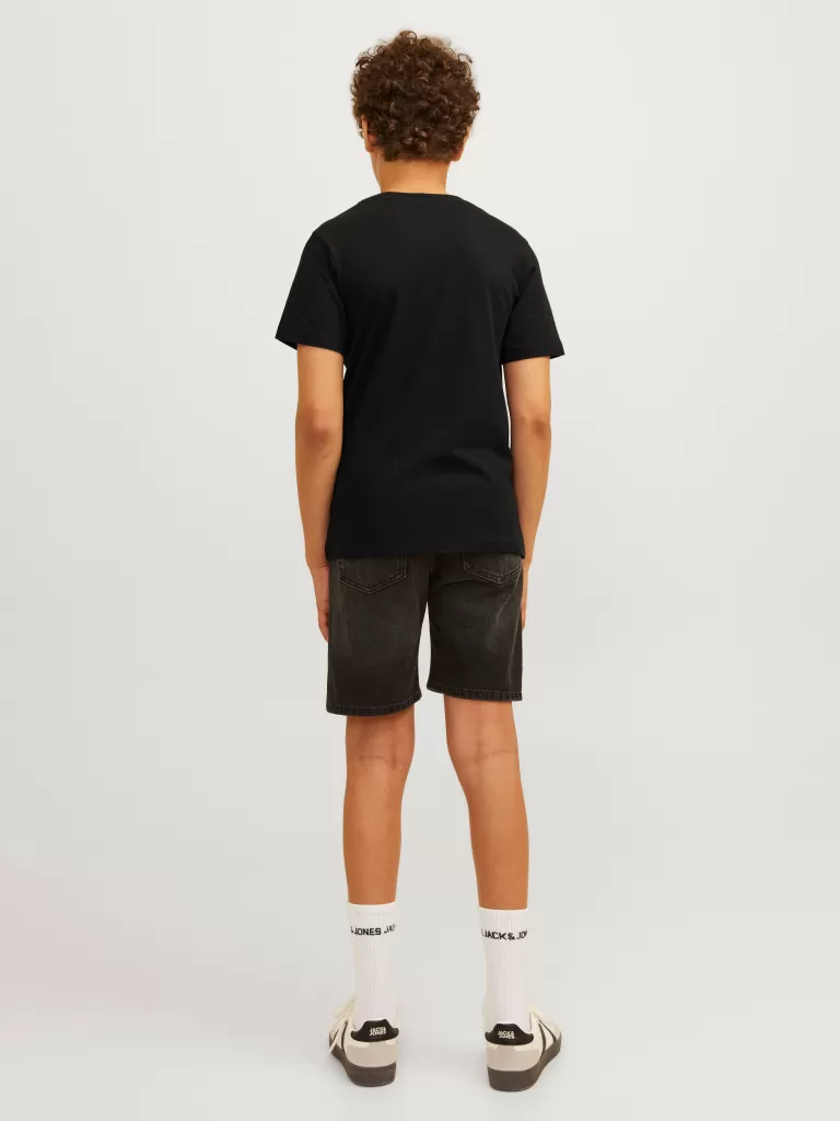 JACK & JONES Koszulki | Wyprzedaż^Nadruk T-shirt Junior Czarny