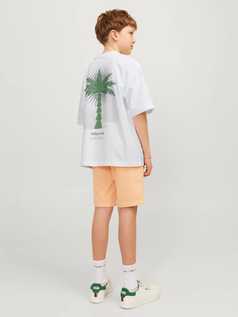 JACK & JONES Koszulki | Wyprzedaż^Nadruk T-shirt Junior Biały