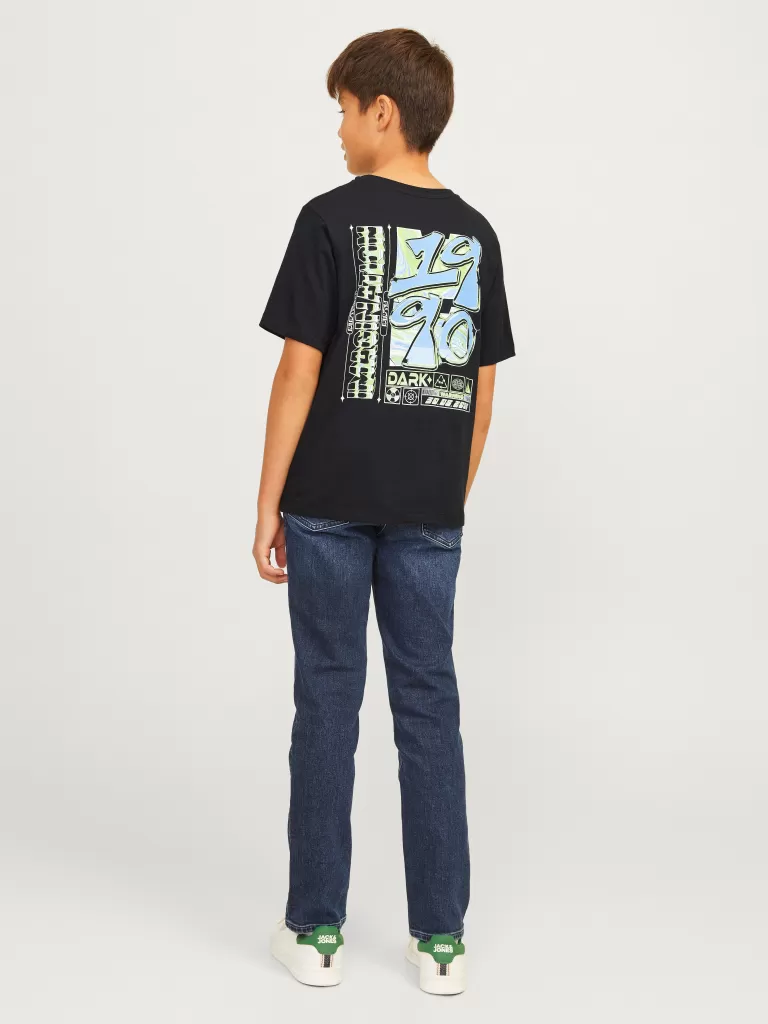 JACK & JONES Koszulki^Nadruk T-shirt Junior Czarny