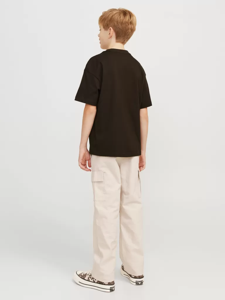 JACK & JONES Koszulki^Nadruk T-shirt Junior Brązowy