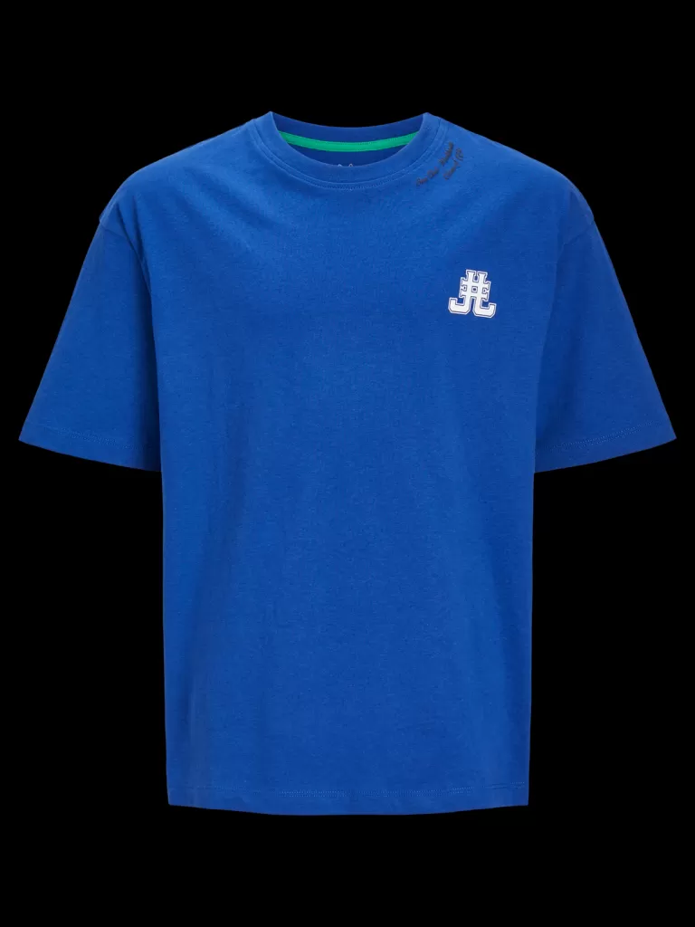 JACK & JONES Koszulki^Nadruk T-shirt Mini Niebieski