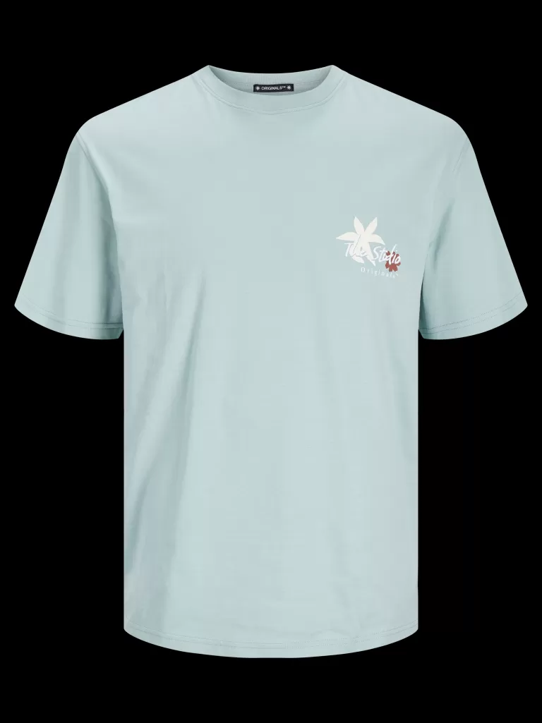 JACK & JONES Koszulki^Nadruk T-shirt Mini Niebieski