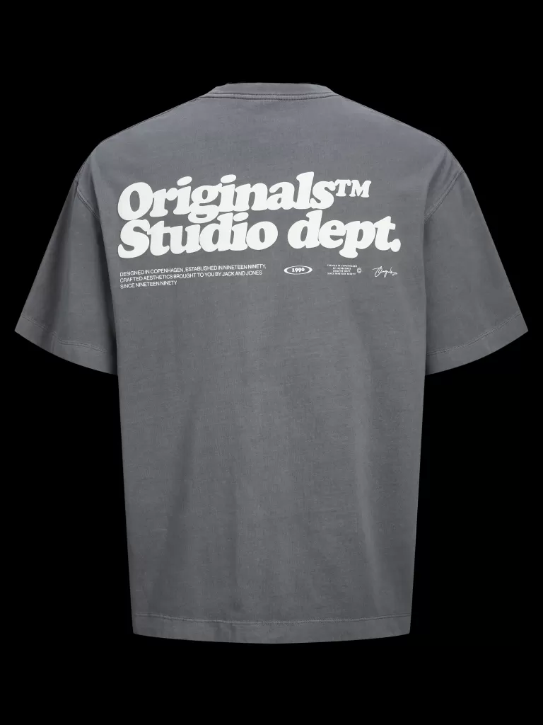 JACK & JONES Koszulki^Nadruk T-shirt Mini Szary