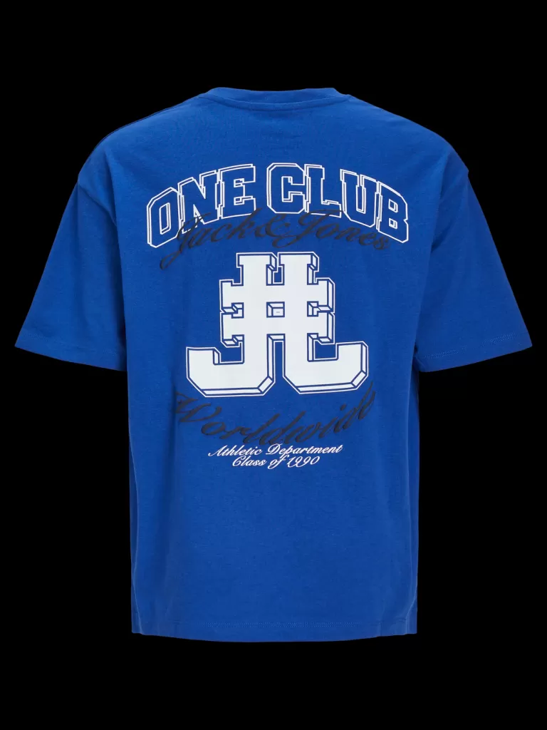 JACK & JONES Koszulki^Nadruk T-shirt Mini Niebieski