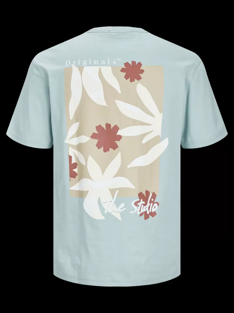 JACK & JONES Koszulki^Nadruk T-shirt Mini Niebieski