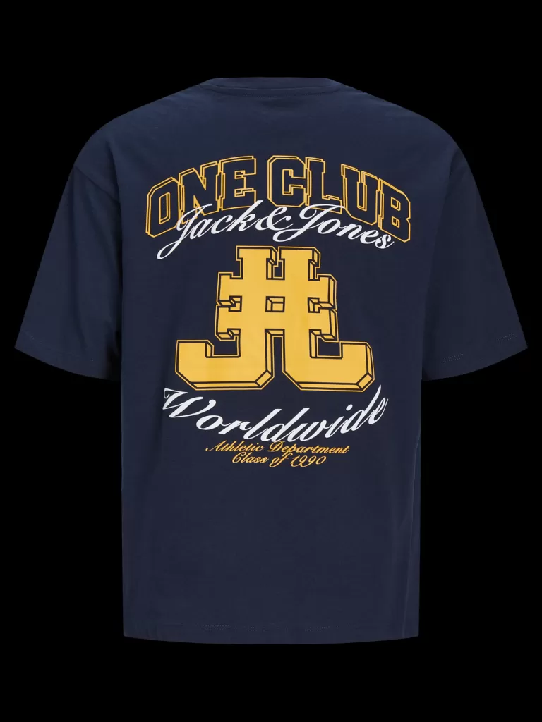 JACK & JONES Koszulki^Nadruk T-shirt Mini Niebieski