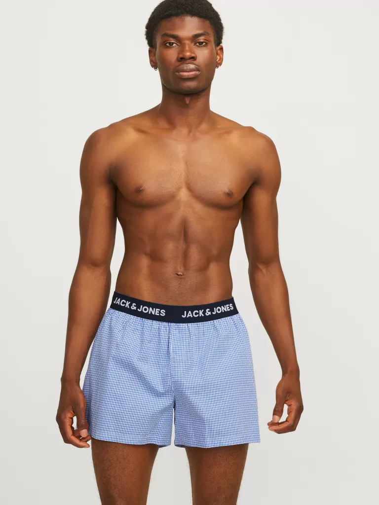JACK & JONES Bielizna^3-pak Bokserki Niebieski