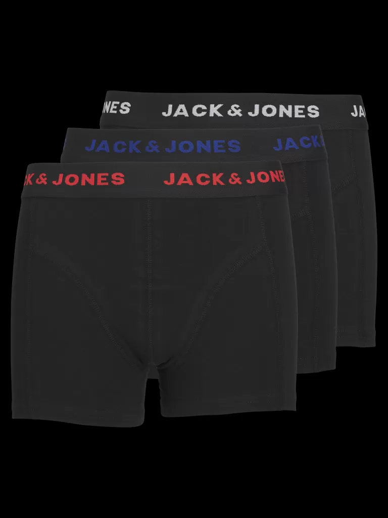 JACK & JONES Akcesoria^3-pak Bokserki Junior Czarny