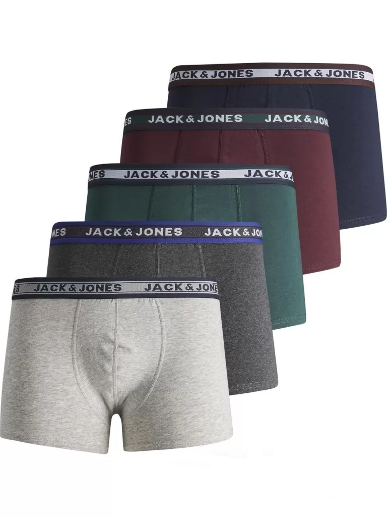 JACK & JONES Akcesoria^5-pak Bokserki Junior Zielony
