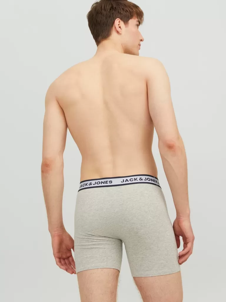JACK & JONES Bielizna | Wielopaki^3-pak Krótkie bokserki Szary