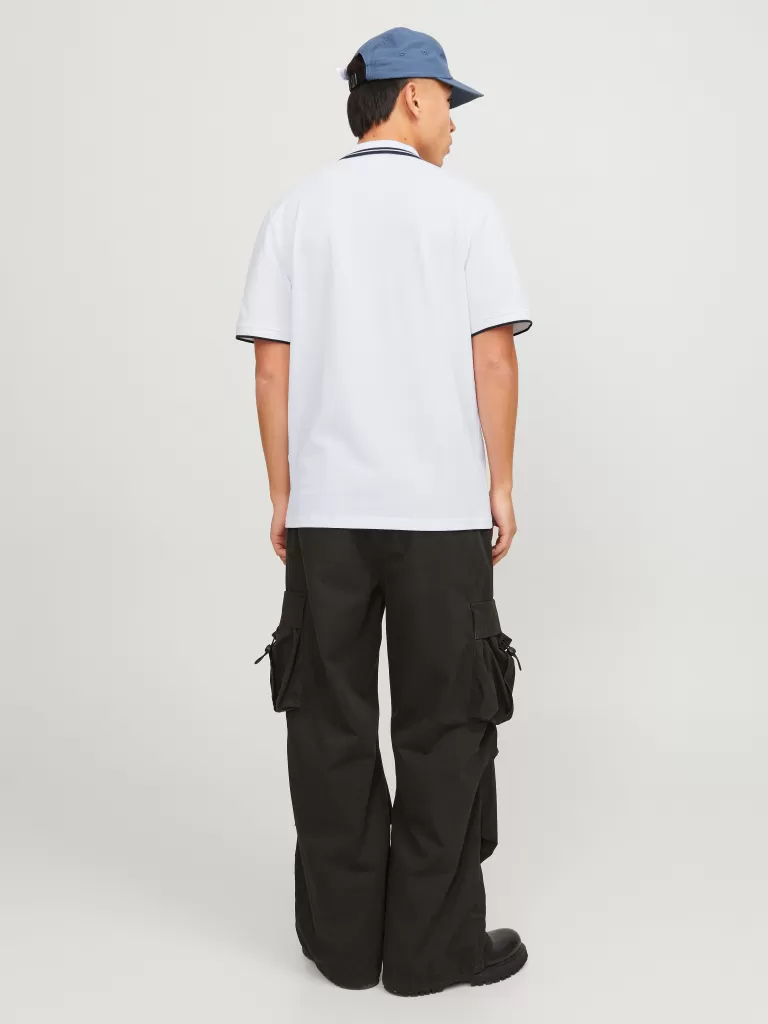 JACK & JONES Koszulki | Wielopaki^2-pak Nadruk Polo T-shirt Biały