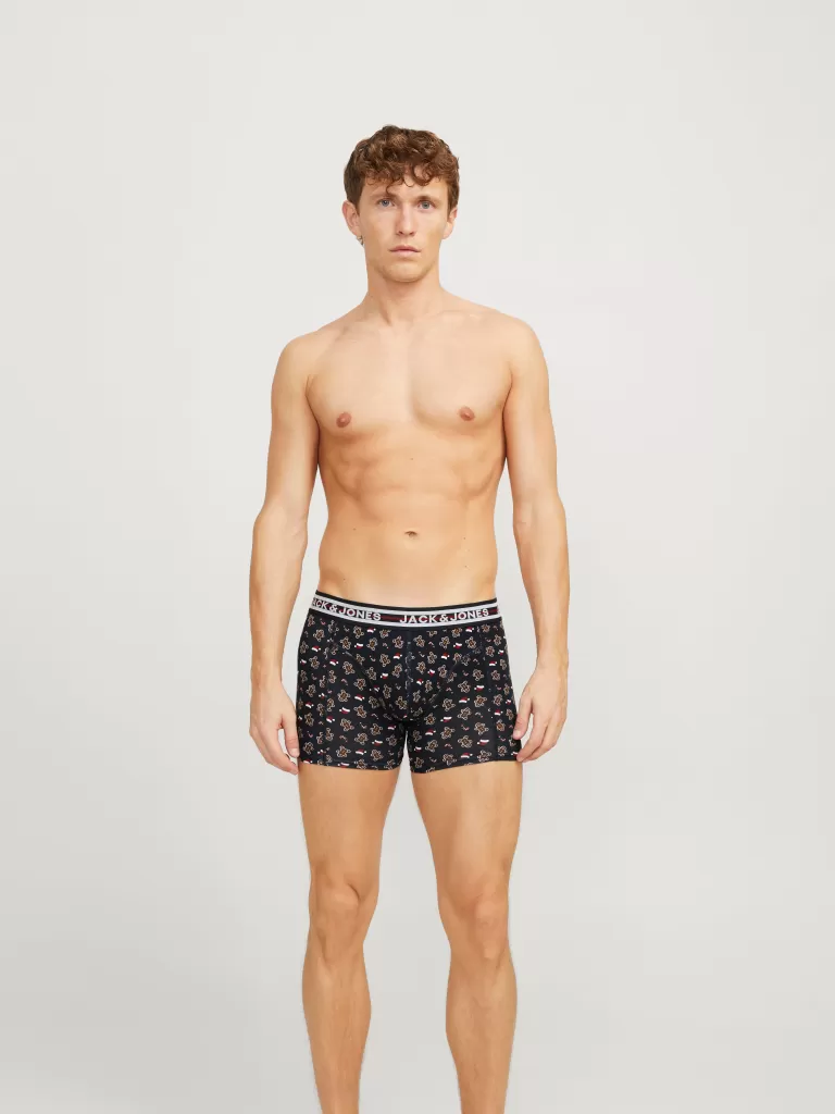 JACK & JONES Bielizna^2-pak Pudełko prezentowe z bielizną i skarpetkami Niebieski