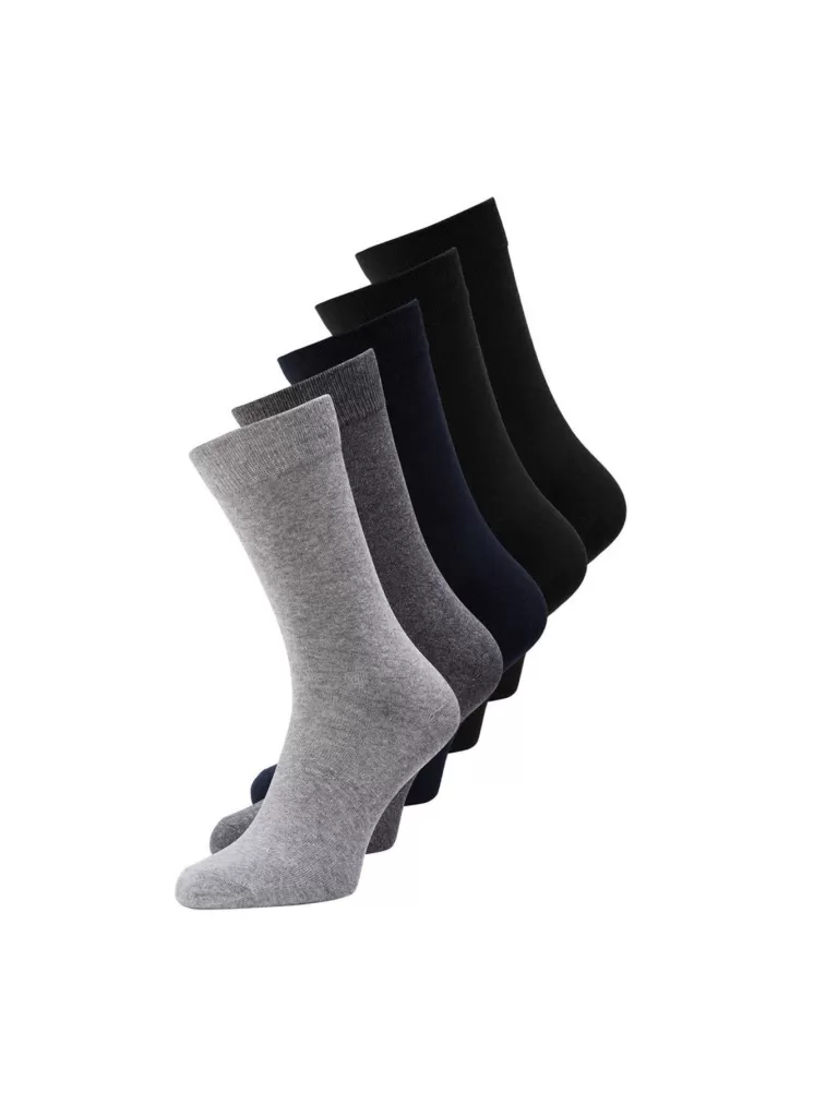 JACK & JONES Wielopaki^5-pak Skarpeta Szary