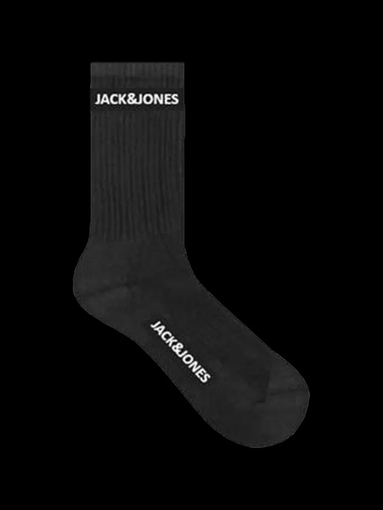 JACK & JONES Wielopaki^5-pak Skarpety tenisowe Czarny