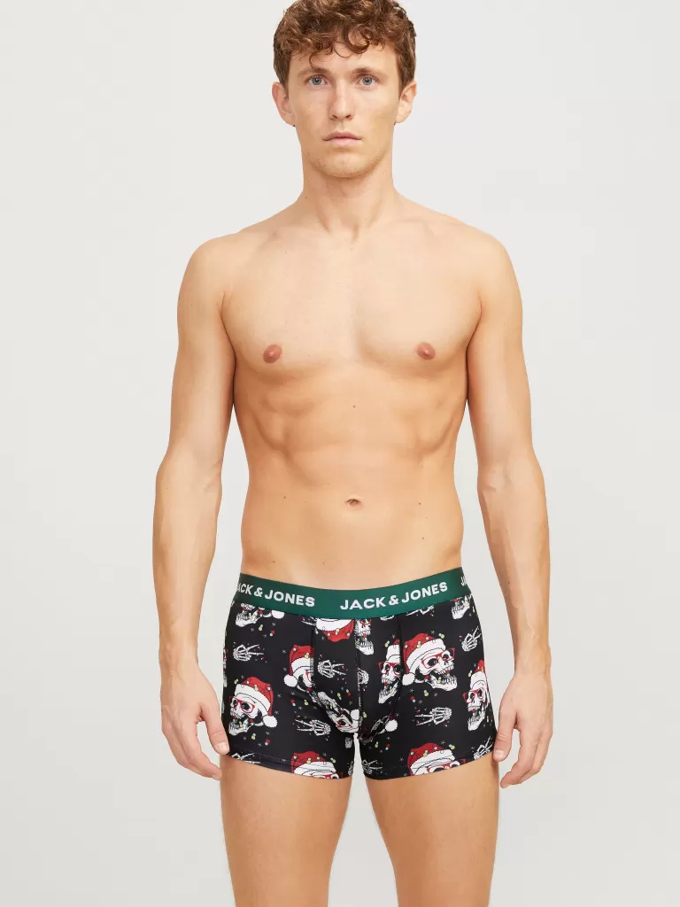 JACK & JONES Bielizna | Wielopaki^3-pak x-mas Bokserki Czarny