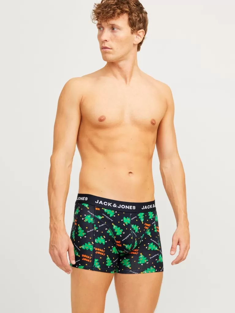 JACK & JONES Bielizna | Wielopaki^3-pak x-mas Bokserki Czarny