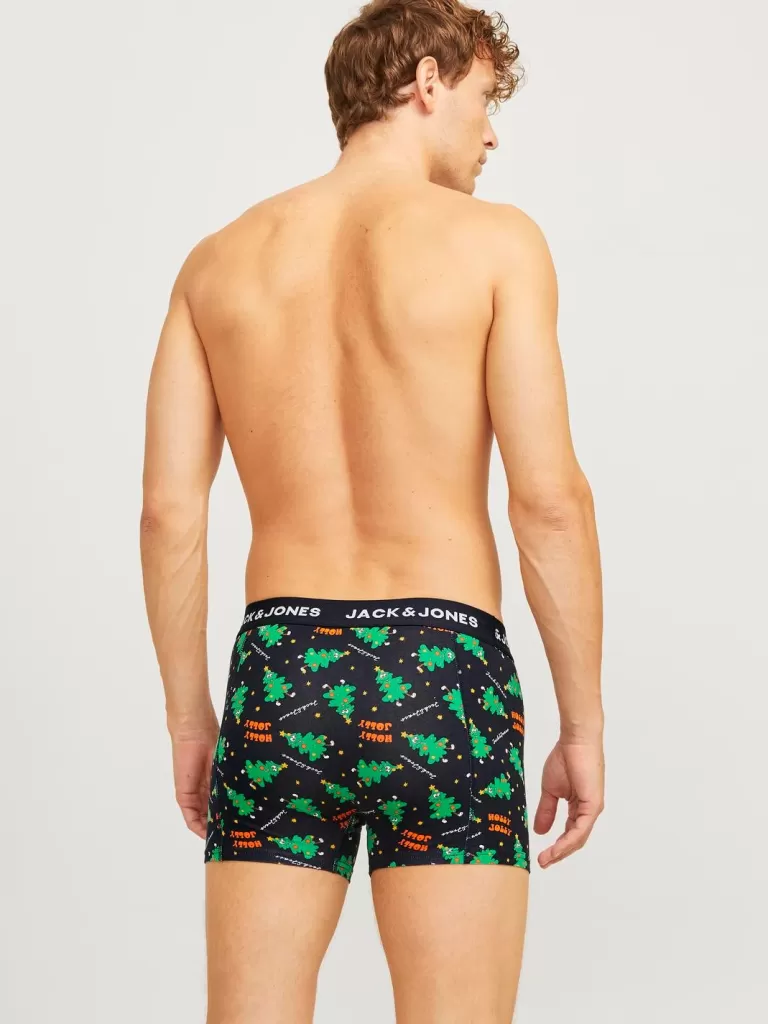 JACK & JONES Bielizna | Wielopaki^3-pak x-mas Bokserki Czarny