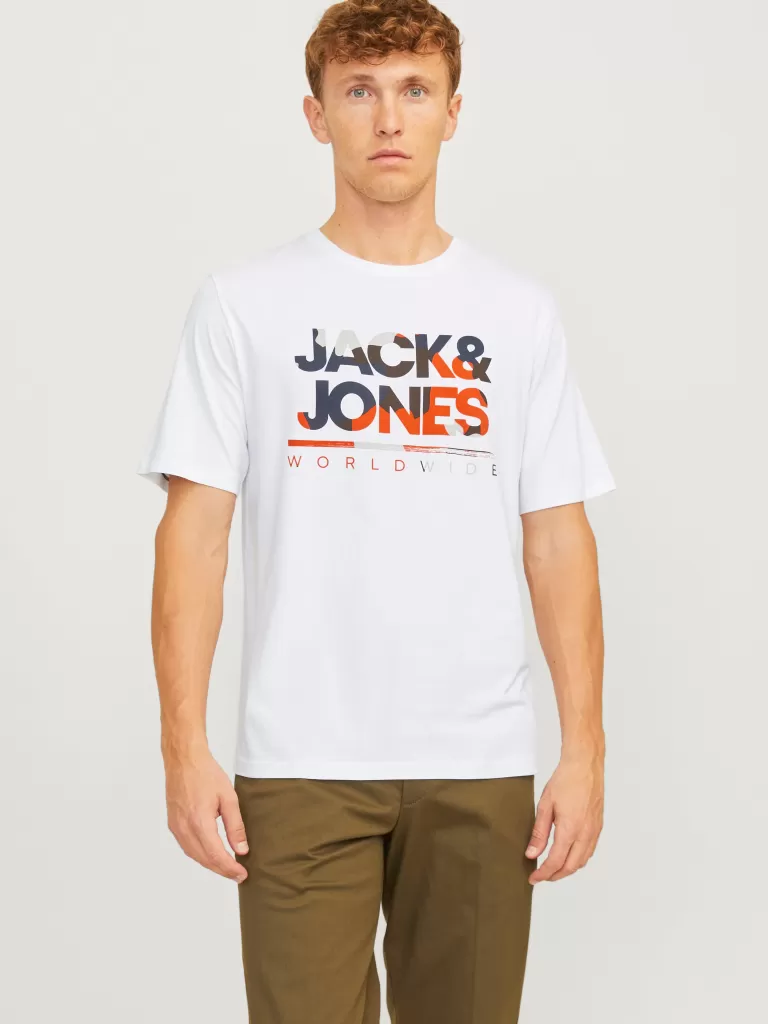 JACK & JONES Koszulki | Wielopaki^3-pak Z logo Okrągły dekolt T-shirt Niebieski
