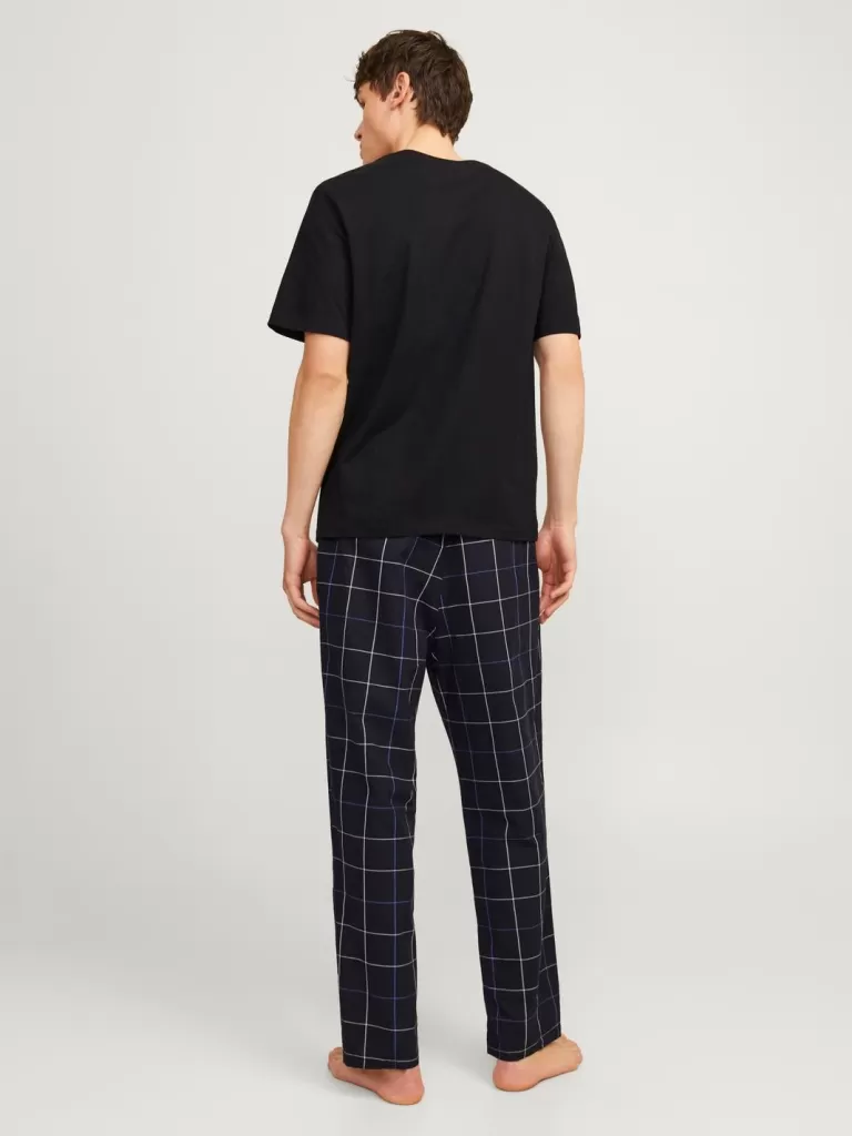 JACK & JONES Bielizna^2-pak Zestaw piżamowy Czarny