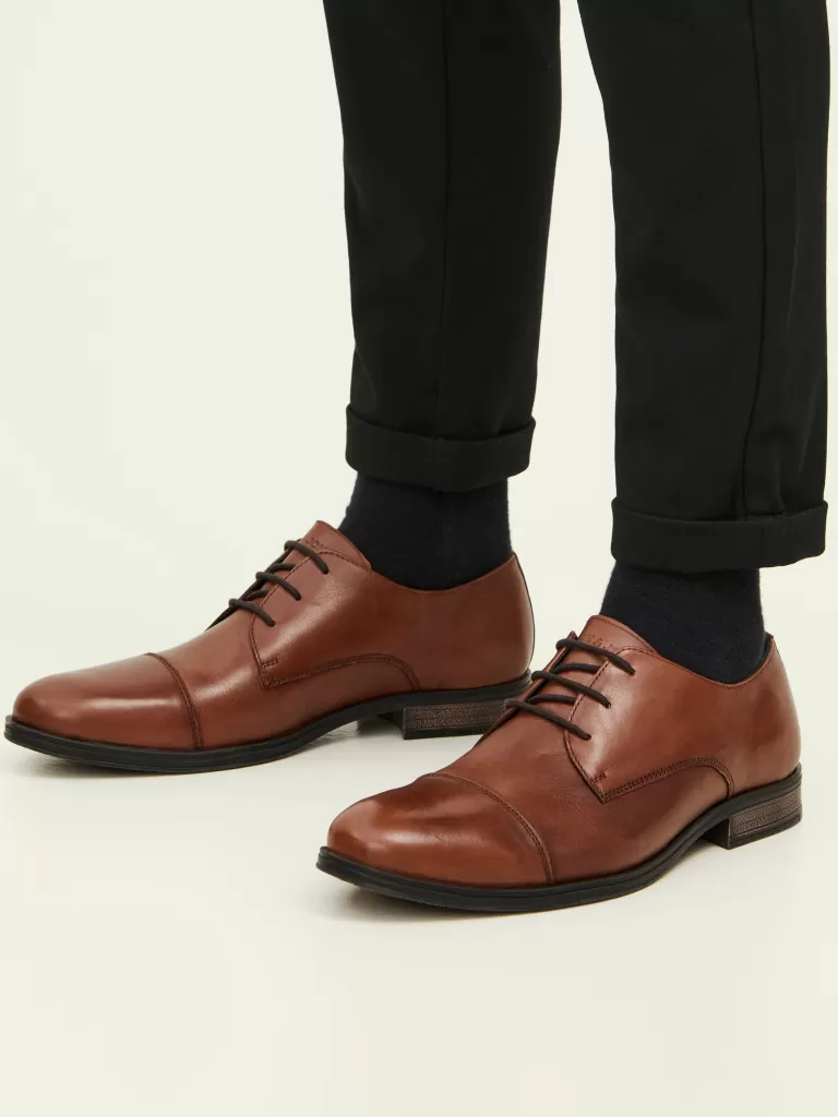JACK & JONES Eleganckie Obuwie^Pantofle Brązowy