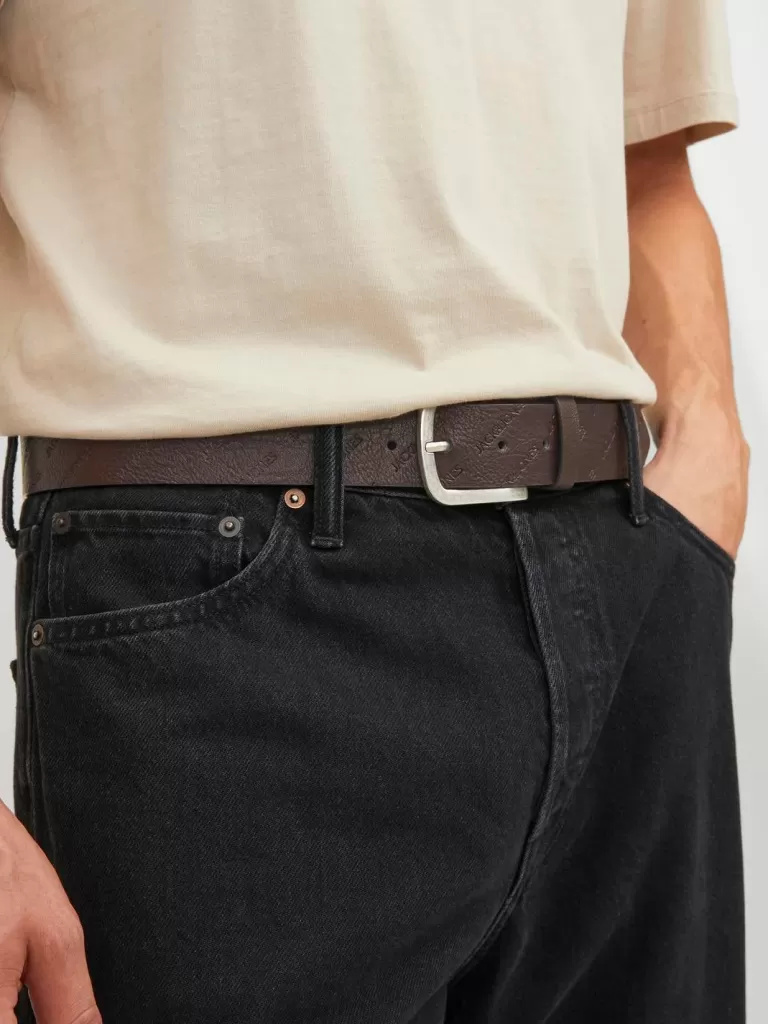 JACK & JONES Paski^Pasek Brązowy