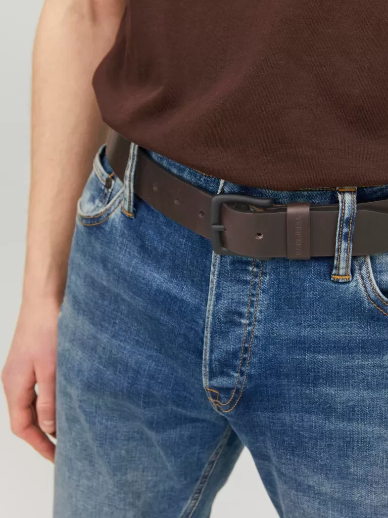 JACK & JONES Paski^Pasek Brązowy