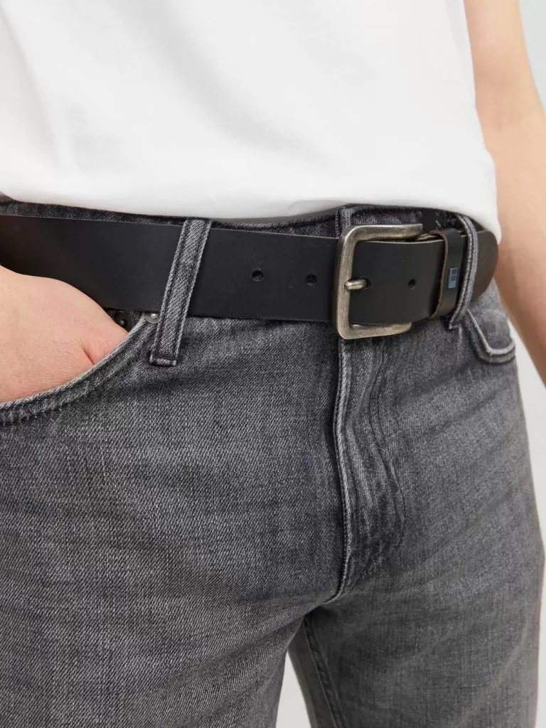 JACK & JONES Paski^Pasek Czarny