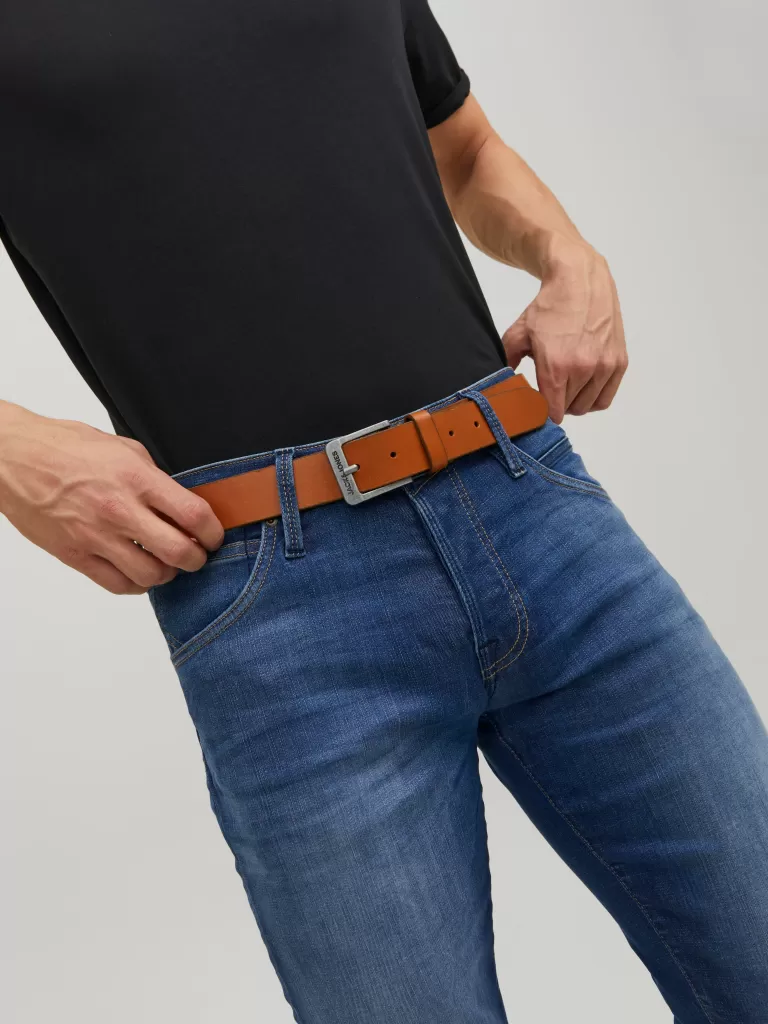 JACK & JONES Paski^Pasek Brązowy