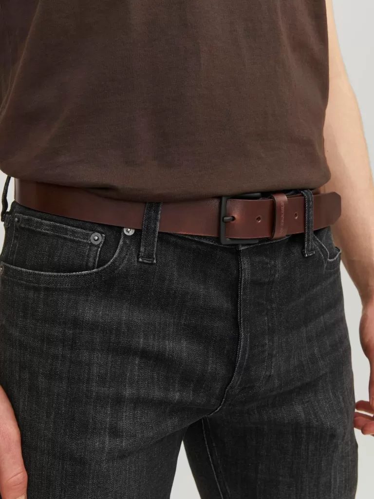 JACK & JONES Paski^Pasek Brązowy