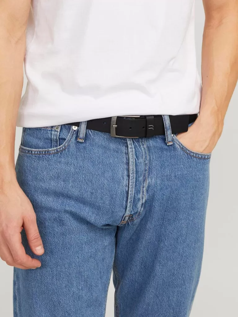 JACK & JONES Paski^Pasek Czarny