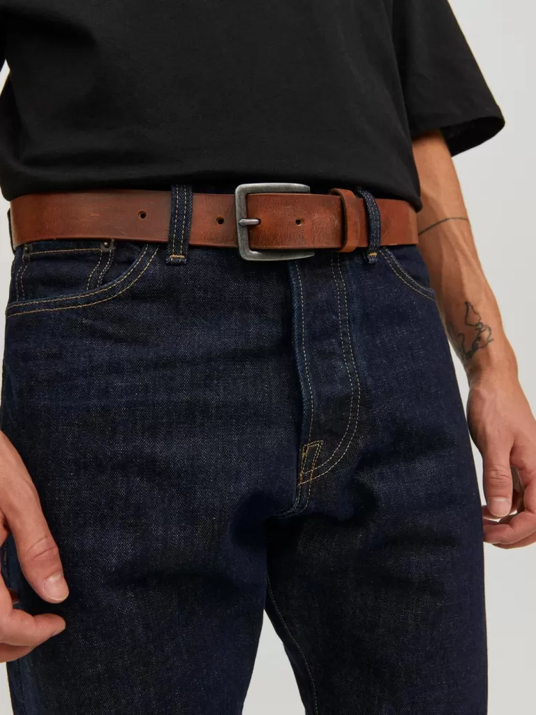 JACK & JONES Paski^Pasek Brązowy