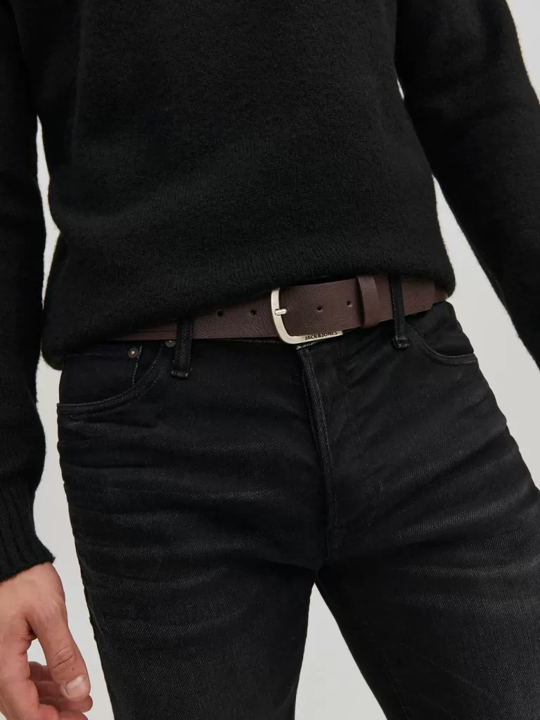 JACK & JONES Paski^Pasek Brązowy