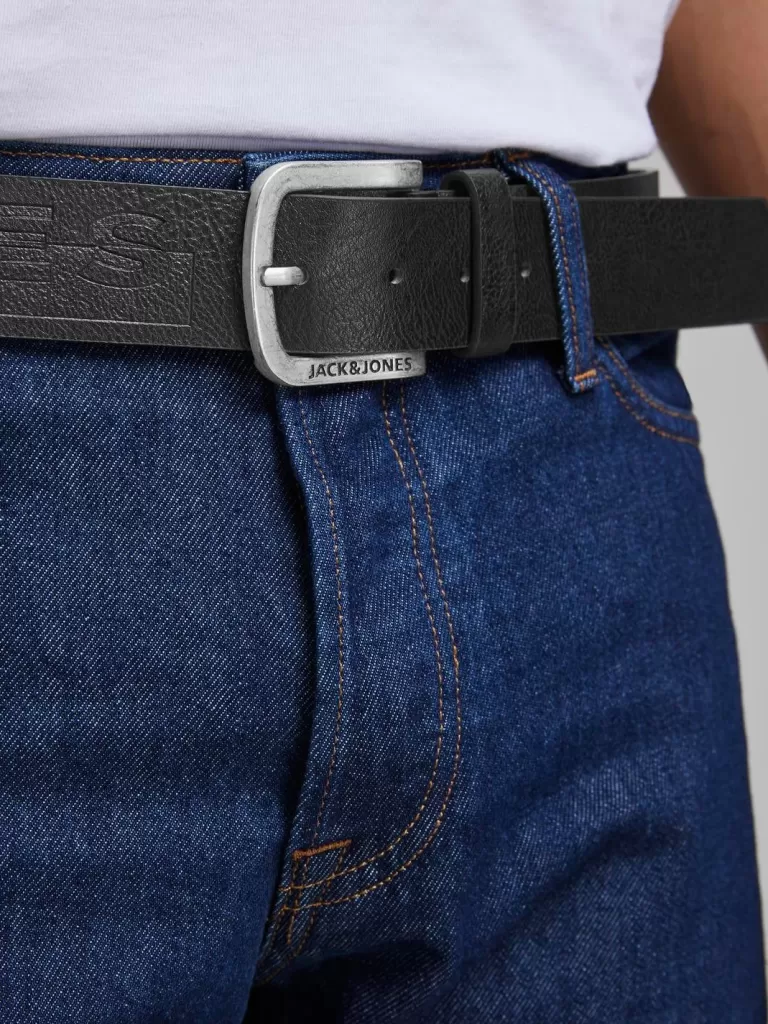 JACK & JONES Paski^Pasek Czarny
