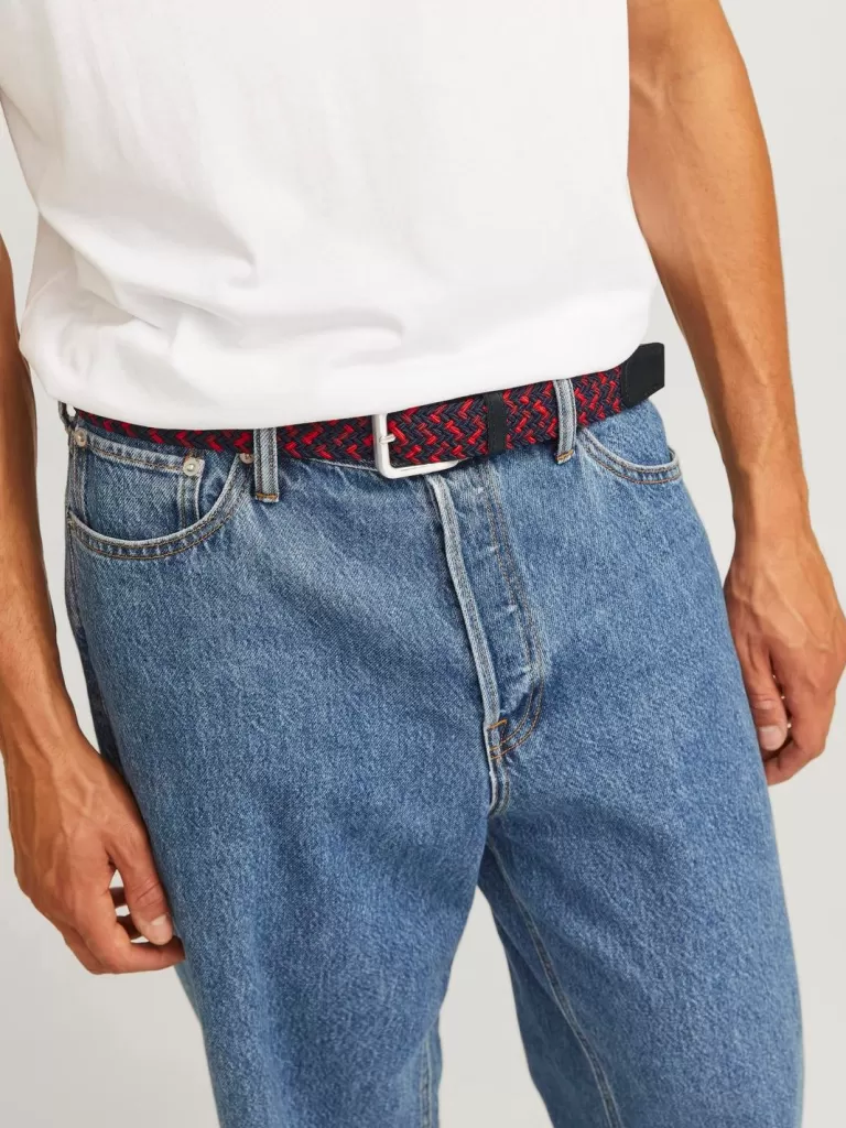 JACK & JONES Paski^Pasek Niebieski