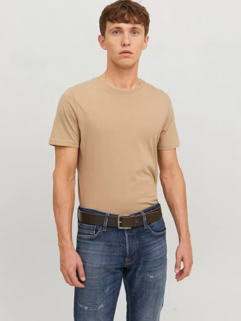 JACK & JONES Paski^Pasek Brązowy