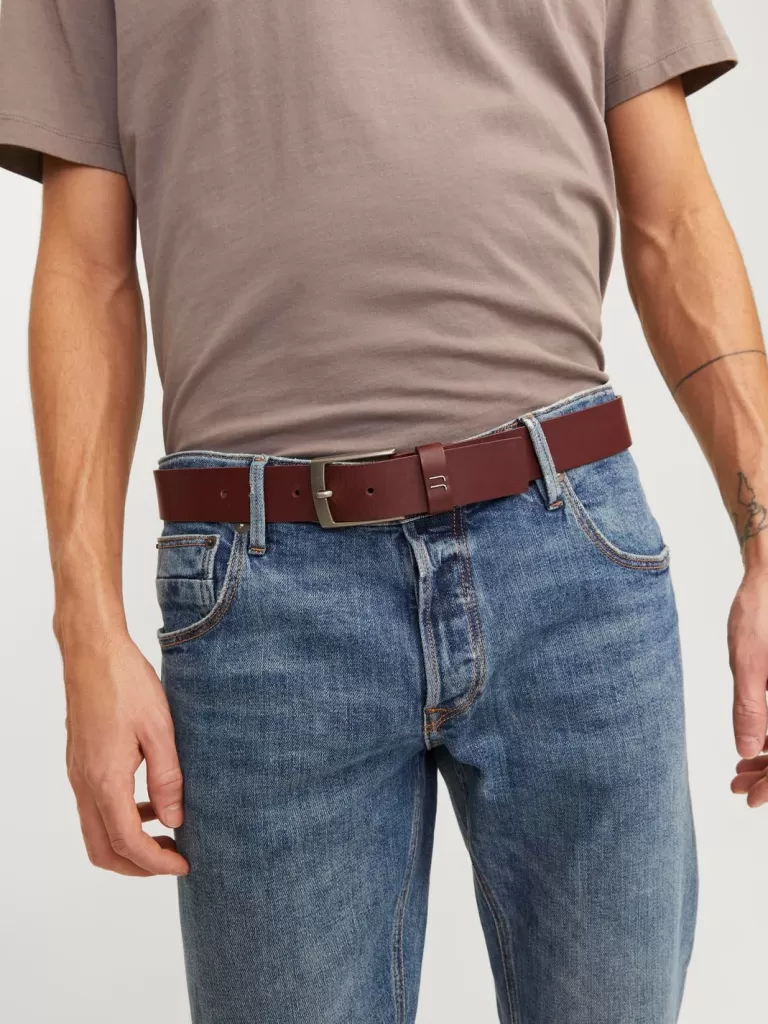 JACK & JONES Paski^Pasek Brązowy
