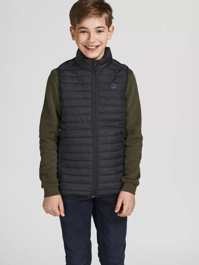 JACK & JONES Kurtki | Wyprzedaż^Pikowany bezrękawnik Junior Czarny