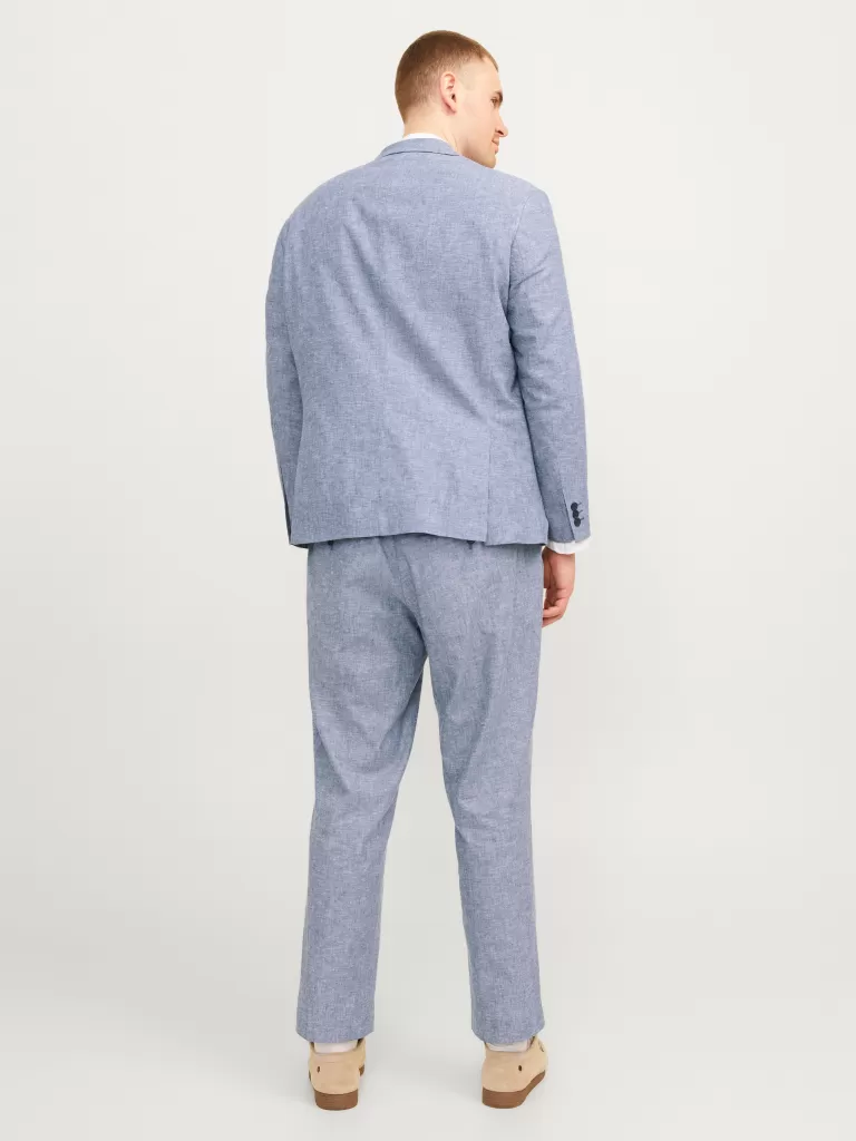 JACK & JONES Garnitury^Plus Size Krój slim Garnitur Niebieski