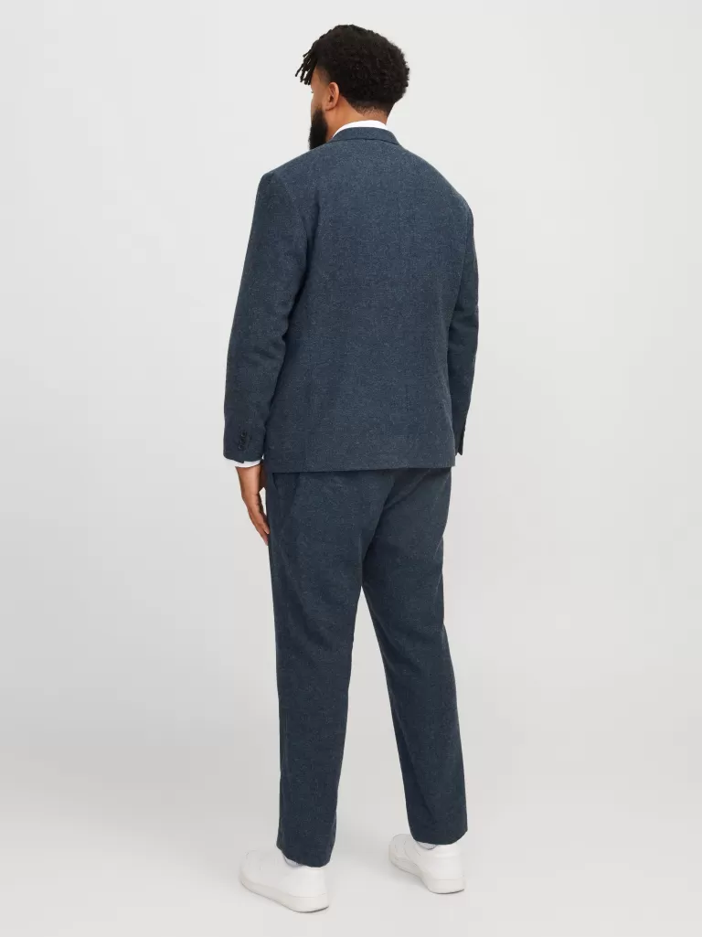 JACK & JONES Garnitury^Plus Size Krój slim Garnitur Niebieski