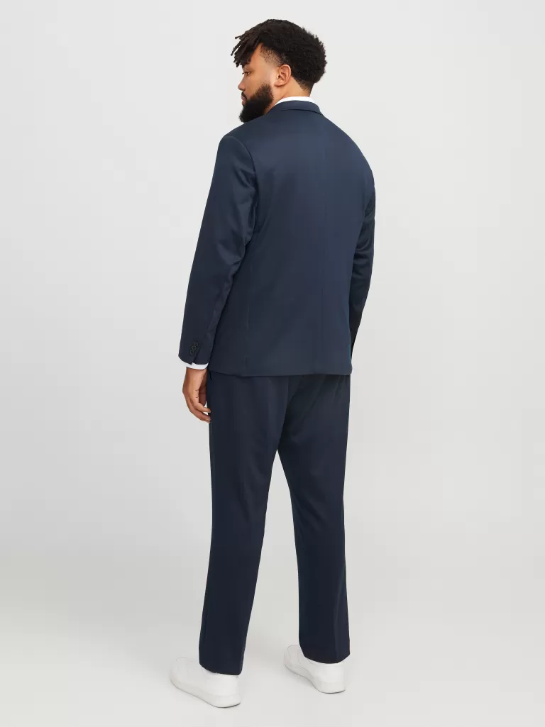 JACK & JONES Garnitury^Plus Size Krój slim Garnitur Niebieski