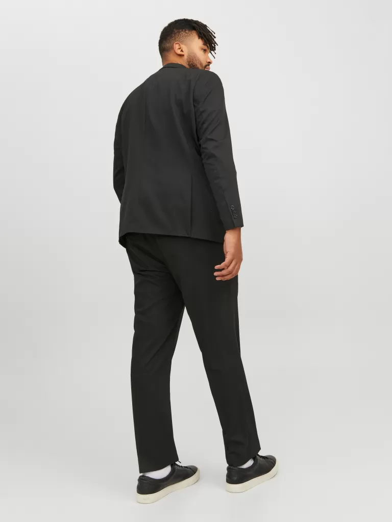 JACK & JONES Garnitury^Plus Size Krój slim Garnitur Czarny