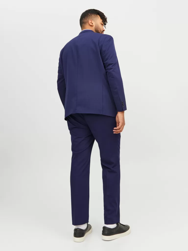 JACK & JONES Garnitury^Plus Size Krój slim Garnitur Niebieski