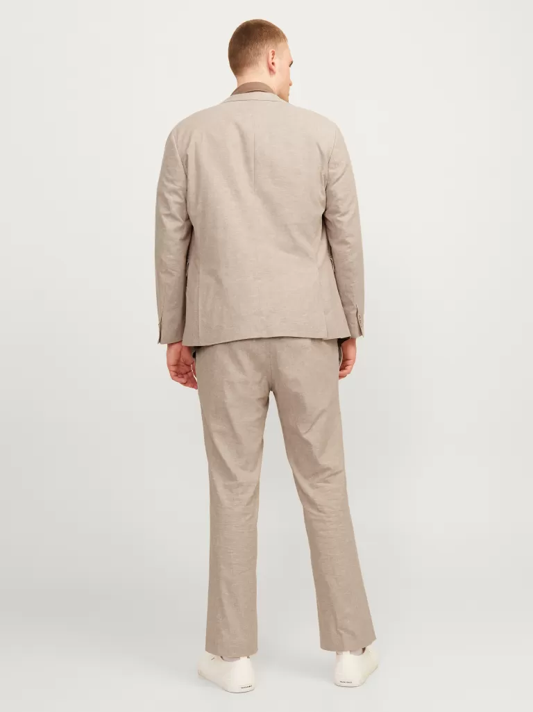 JACK & JONES Garnitury^Plus Size Krój slim Garnitur Beżowy