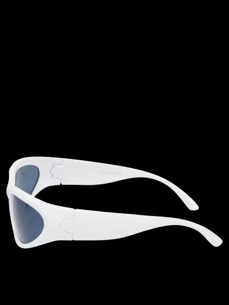 JACK & JONES Okulary Przeciwsłoneczne^Prostokątne okulary słoneczne Biały