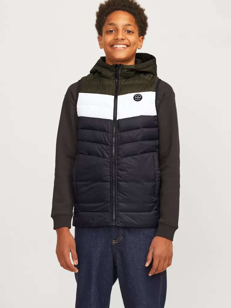 JACK & JONES Kurtki | Wyprzedaż^Puchowy bezrękawnik Junior Czarny