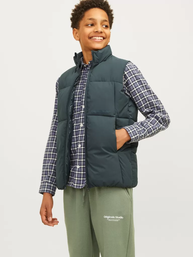 JACK & JONES Kurtki | Wyprzedaż^Puchowy bezrękawnik Junior Zielony
