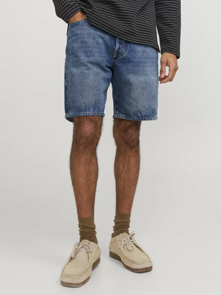 JACK & JONES Krótkie Spodenki | Szorty Jeansowe^RDD Krój swobodny Jeansowe szorty Niebieski